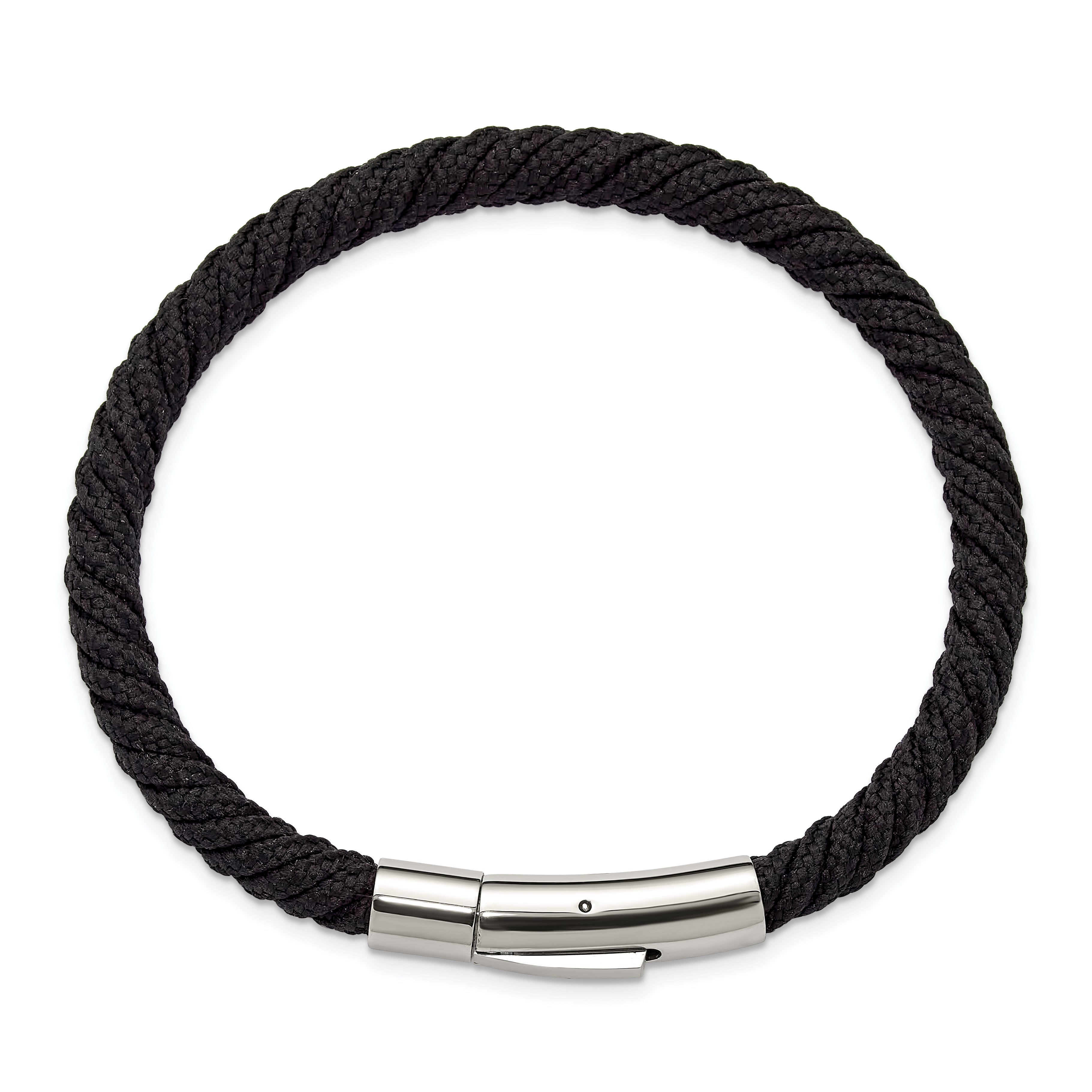 Men's Polished Stainless Steel Bracelet 5mm 8in