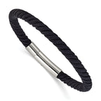 Men's Polished Stainless Steel Bracelet 5mm 8in