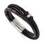 Men's Polished Braided Stainless Steel Bracelet 5.4mm