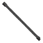 Men's Brushed Black Stainless Steel Bracelet 10.6mm