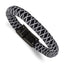 Men's Brushed Black Stainless Steel Bracelet 10.6mm