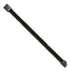 Men's Brushed Black Stainless Steel Bracelet 10.6mm 8.5in
