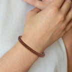 Men's Polished Woven Stainless Steel Bracelet 6mm