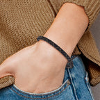 Men's Brushed and Polished Woven Stainless Steel Bracelet 6mm 8.5in