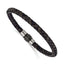 Men's Brushed and Polished Woven Stainless Steel Bracelet 6mm 8.5in