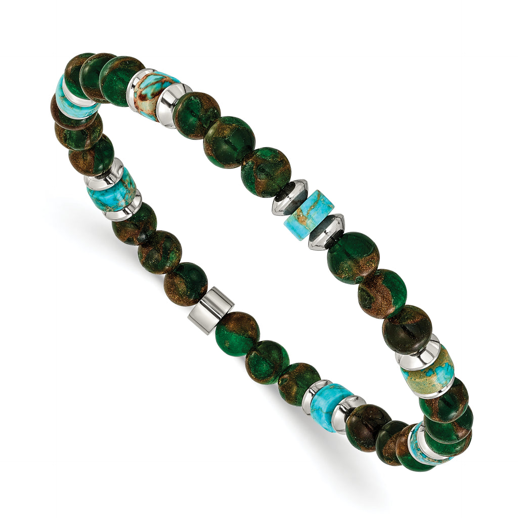 Polished Stainless Steel Bracelet 6.6mm