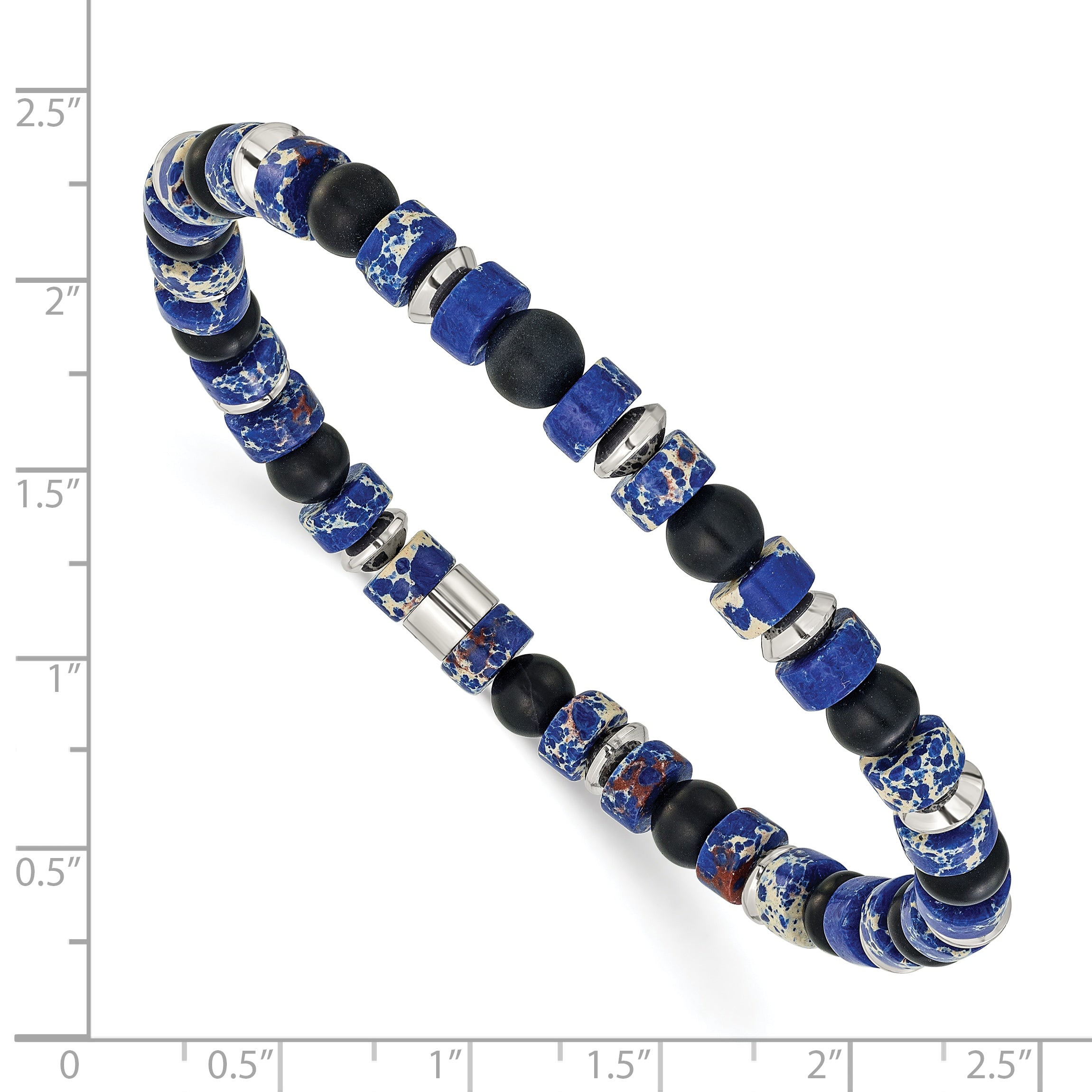 Polished Stainless Steel Bracelet 6.4mm