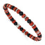Polished Red Agate Stainless Steel Bracelet 6.35mm