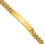 Men's Polished Gold-Tone Stainless Steel ID Bracelet 8mm