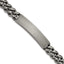Antiqued & Brushed ID Bracelet in Stainless Steel, 10mm / 8.5in - Sophia Jewelers
