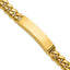Men's Polished Gold-Tone Stainless Steel ID Bracelet 10mm