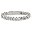 Men's Polished Stainless Steel Curb Chain Bracelet 10mm