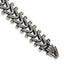 Men's Antiqued Franco Stainless Steel Chain Bracelet 15mm