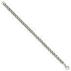 Men's Polished Stainless Steel Link Bracelet 10.5mm