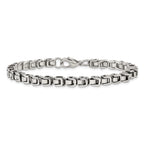 Men's Polished Stainless Steel Link Bracelet 10.5mm