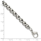 Men's Polished Stainless Steel Link Bracelet 10.5mm