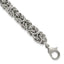 Men's Polished Byzantine Stainless Steel Chain Bracelet 8mm