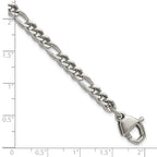 Polished Franco Stainless Steel Chain Bracelet 4mm