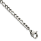 Polished Franco Stainless Steel Chain Bracelet 4mm