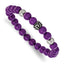 Antiqued Purple Stainless Steel Bracelet 8mm