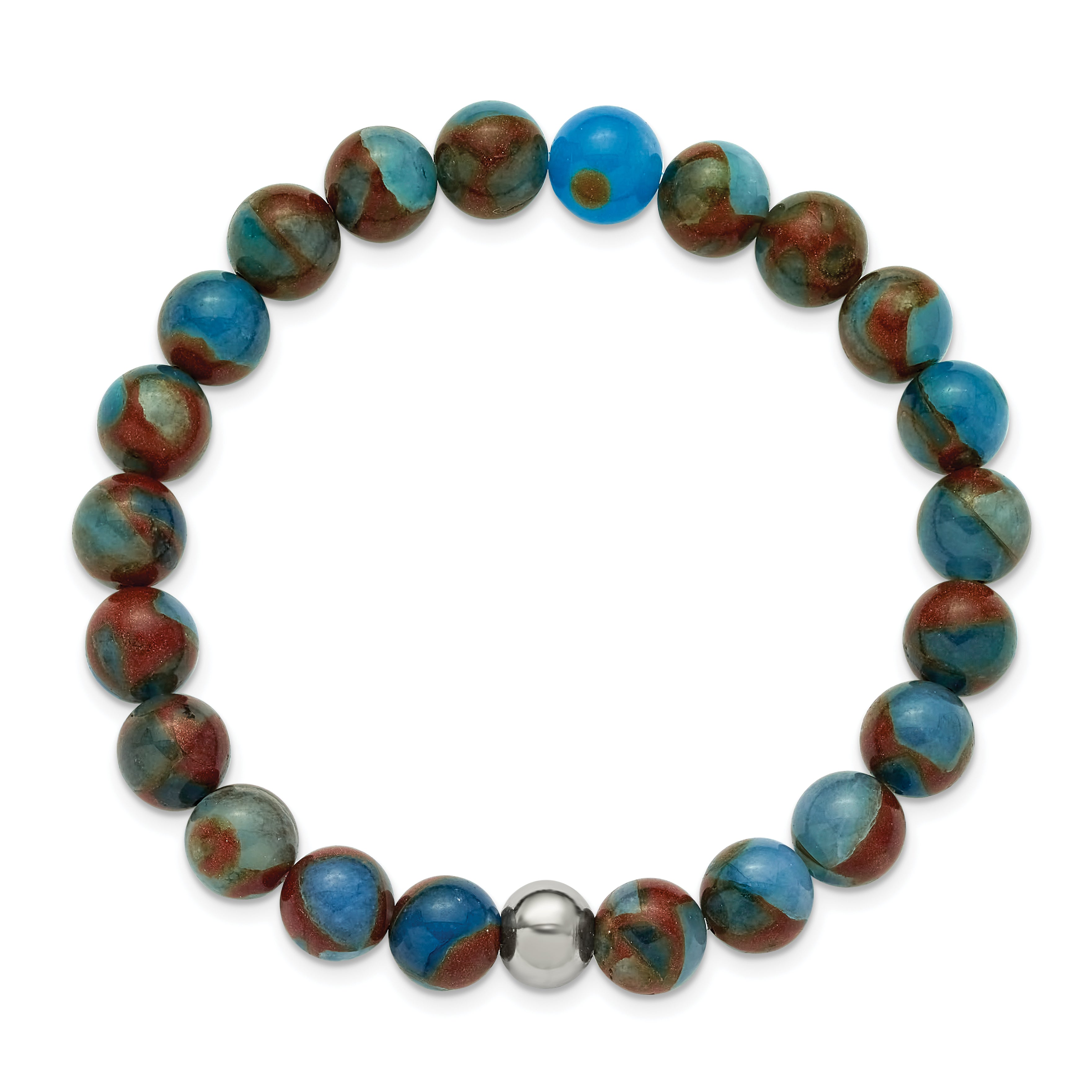Polished Gold-Tone Stainless Steel Bracelet 8mm Secondary image