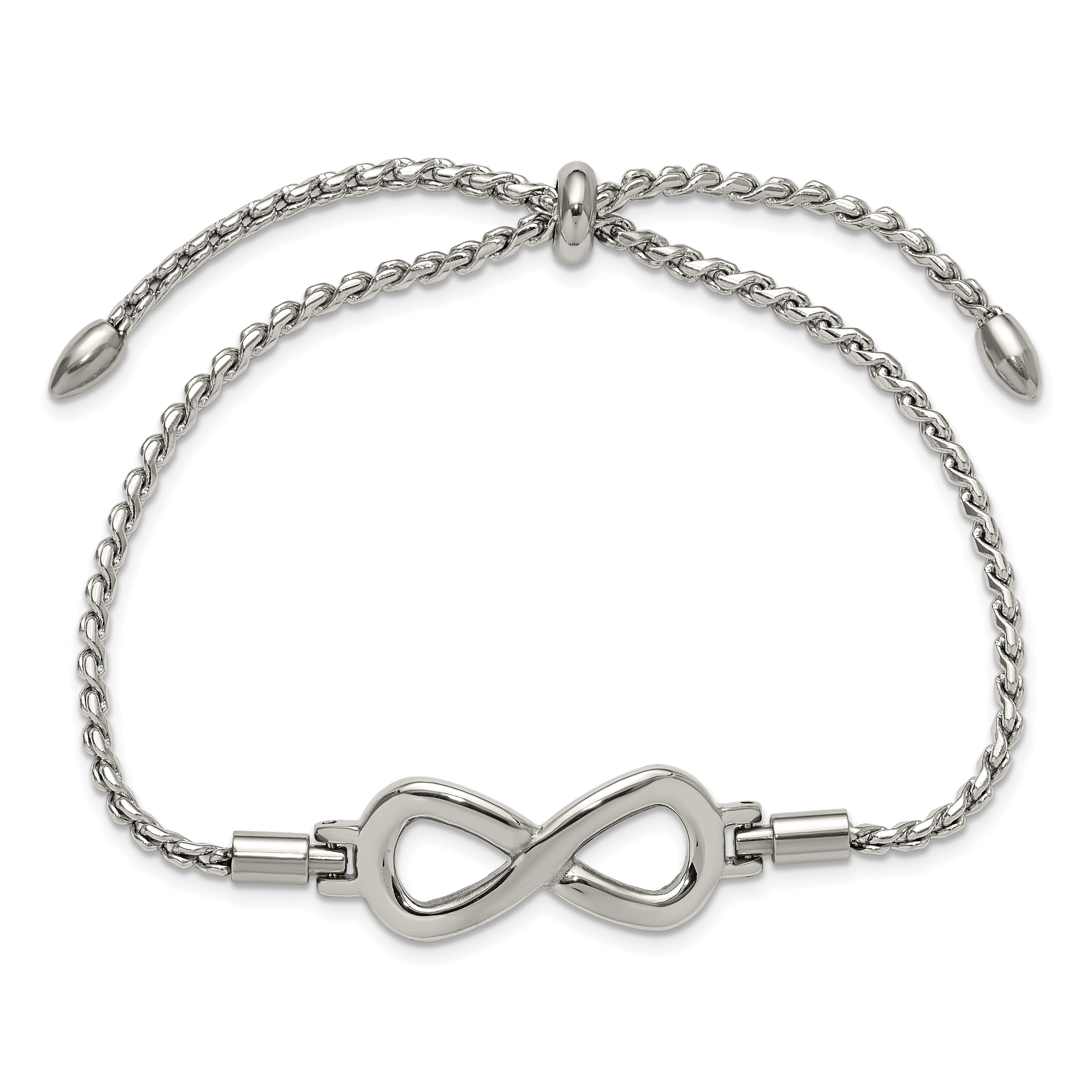 Polished Infinity Stainless Steel Bracelet 2.3mm Secondary image