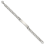 Polished Stainless Steel ID Bracelet 8mm
