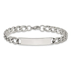 Polished Stainless Steel ID Bracelet 8mm