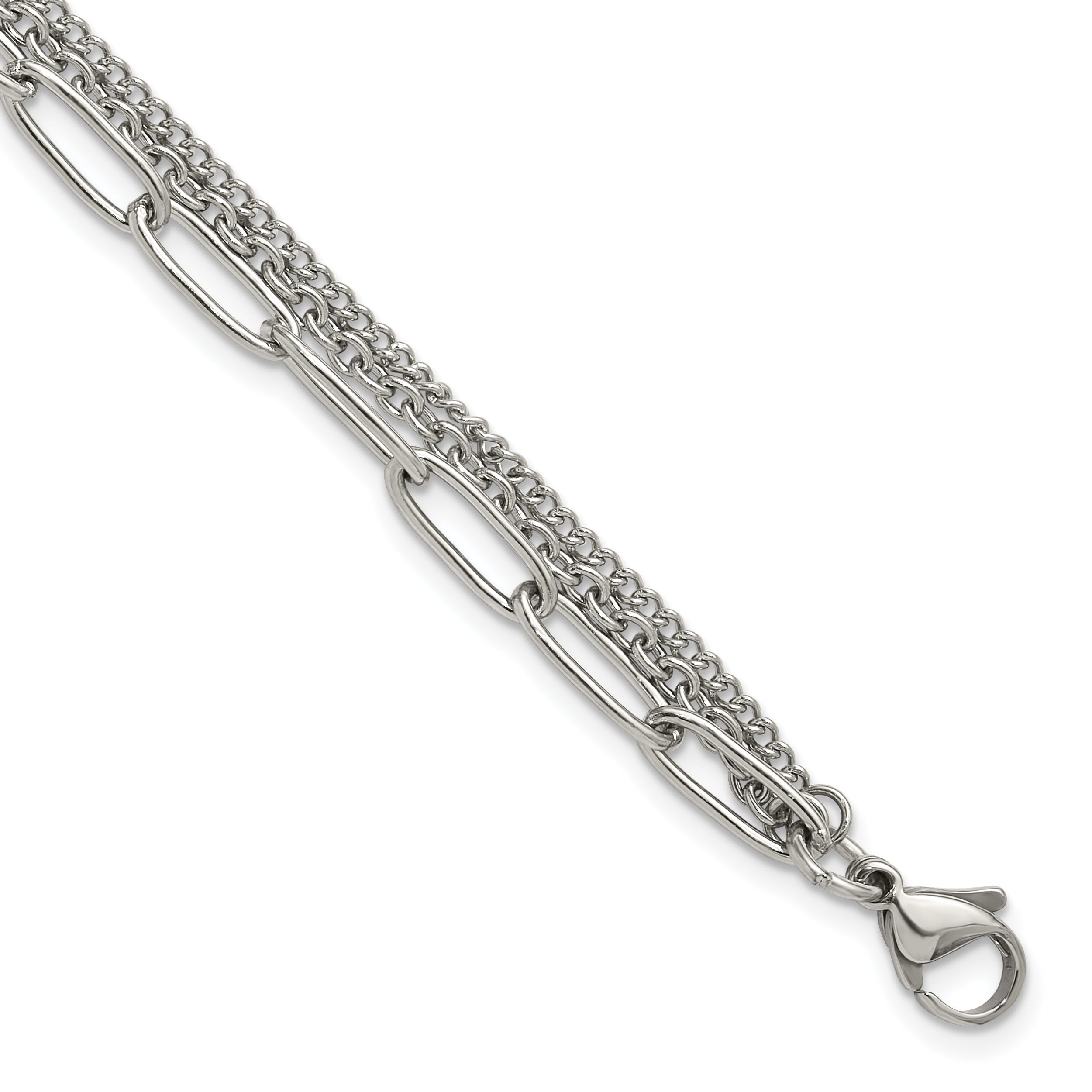 Polished Stainless Steel Other Chains Chain Bracelet 4mm Main image