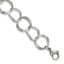 Polished Textured Stainless Steel Bracelet 15mm