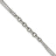 Polished Stainless Steel Curb Chain Bracelet 2mm