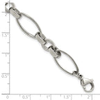 Polished Stainless Steel Link Bracelet 10mm