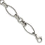 Polished Stainless Steel Link Bracelet 10mm