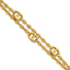 Gold-Tone Polished Anchor Stainless Steel Bracelet 4mm