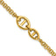 Polished Gold-Tone Stainless Steel Bracelet 4mm