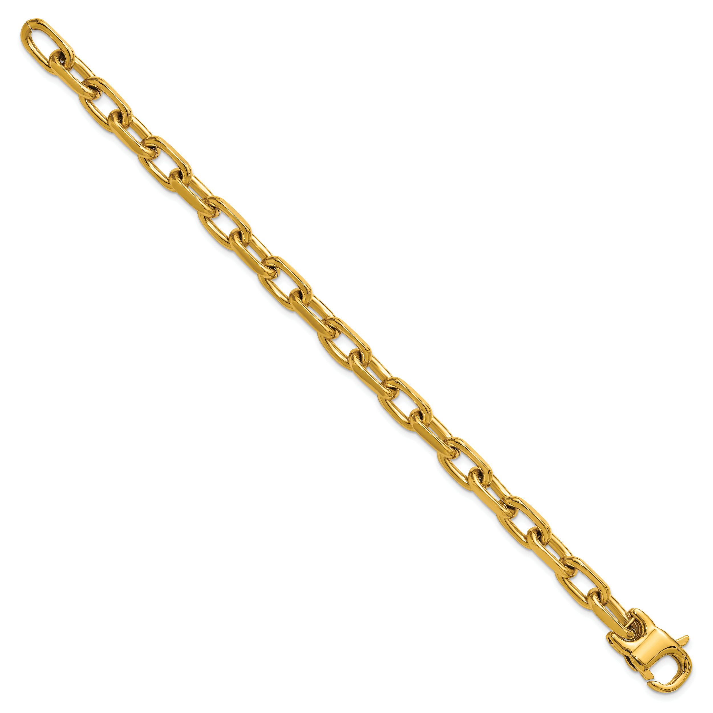 Polished Gold-Tone Stainless Steel Link Bracelet 7mm Secondary image