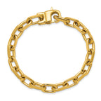 Polished Gold-Tone Stainless Steel Link Bracelet 7mm