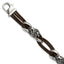 Men's Antiqued Lion Stainless Steel Bracelet 12mm