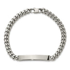 Men's Polished Stainless Steel ID Bracelet 6mm