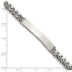Men's Polished Stainless Steel ID Bracelet 6mm