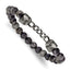 Antiqued Grey Labradorite Eagle Stainless Steel Bracelet 8mm