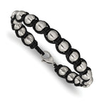Men's Brushed Stainless Steel Ball (Beaded) Chain Bracelet 9mm