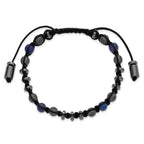 Brushed Grey Hematite Stainless Steel Ball (Beaded) Chain Bracelet 7.5mm