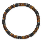 Grey Hematite Stainless Steel Ball (Beaded) Chain Bracelet 6.25mm