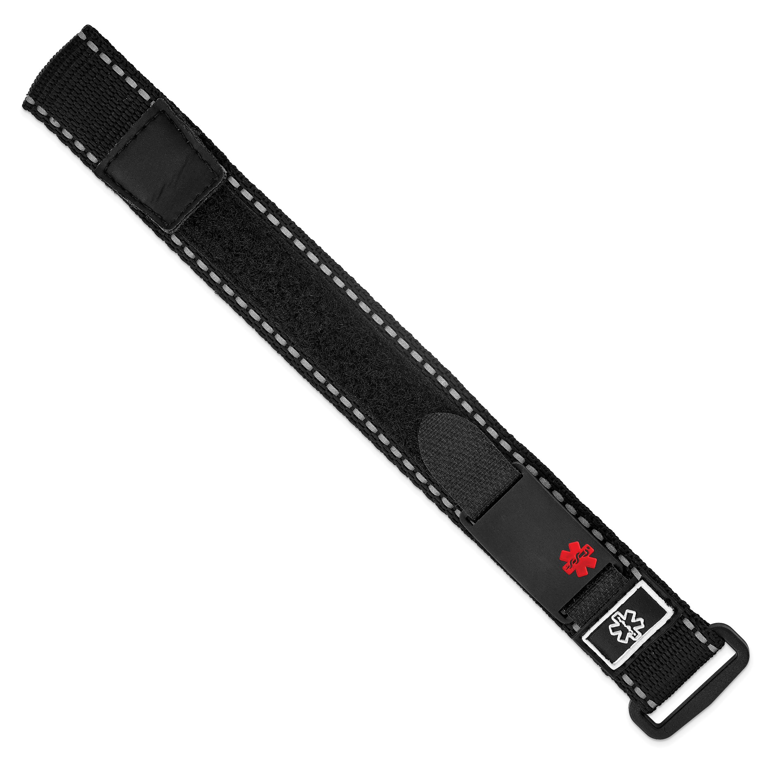 Brushed Black Stainless Steel ID Bracelet 24mm Secondary image