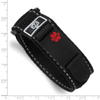Brushed Black Stainless Steel ID Bracelet 24mm
