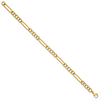 Women's Polished Gold-Tone Stainless Steel Anklet