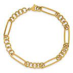 Women's Polished Gold-Tone Stainless Steel Anklet