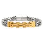 Polished Gold-Tone Stainless Steel Bracelet 7.8mm
