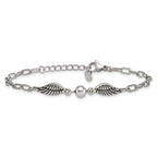 Polished Wing Stainless Steel Bracelet 46.1mm